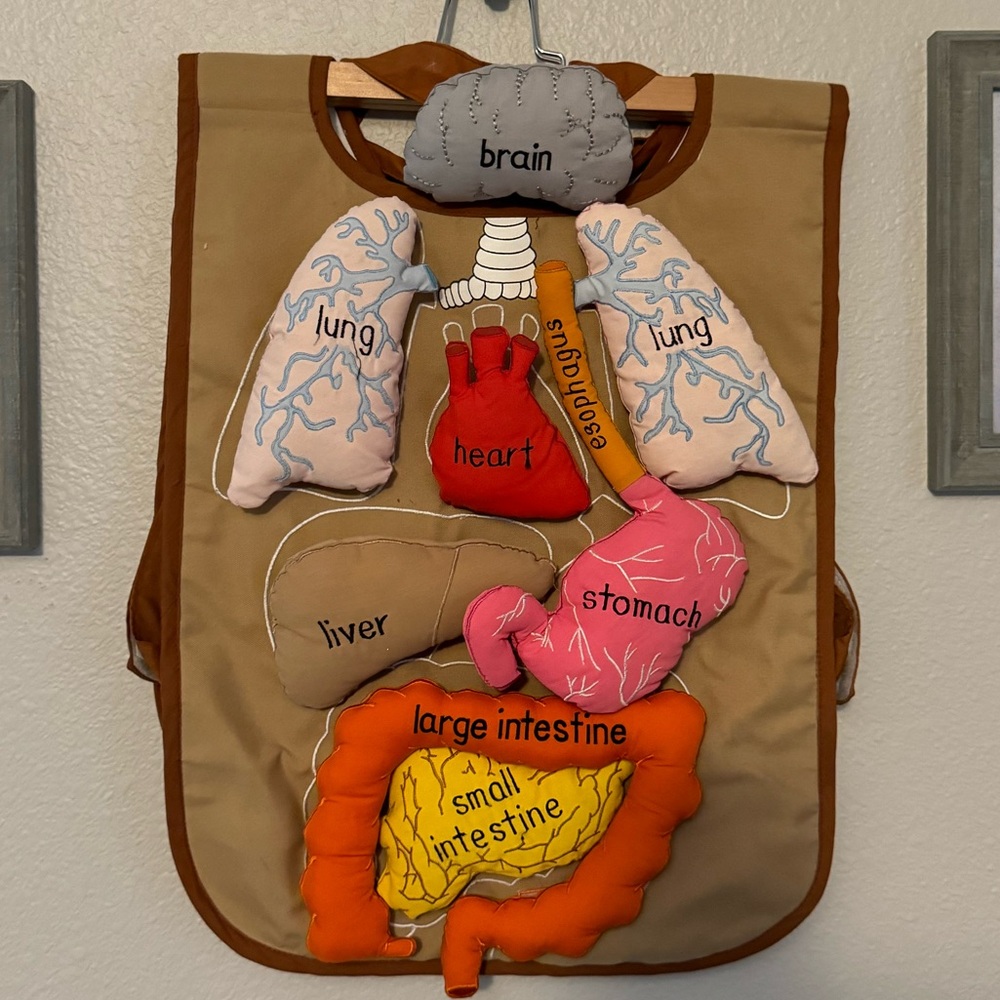 Human Anatomy Organs Vest kid play costume